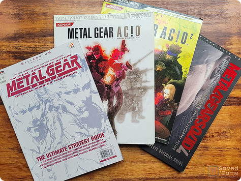 Gaming Guides for Metal Gear Solid games that I have | Photo: Joe from The Saved Game