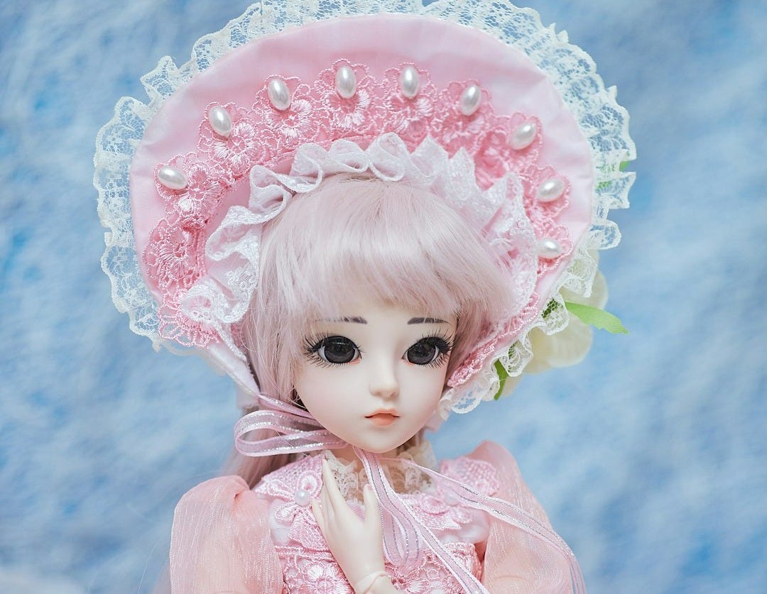 girl in pink dress doll girl in pink dress doll