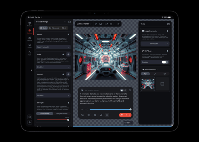 The new iPad Pro with M5 delivers up to 3.5x faster AI performance than iPad Pro with M4, and up to 5.6x the AI performance than iPad Pro with M1 for tasks such as image generation and AI video masking in apps like Draw Things.