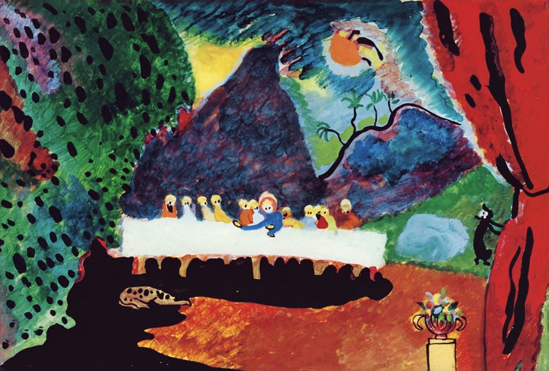 Holy Communion. - Wassily Kandinsky as art print or hand painted oil.