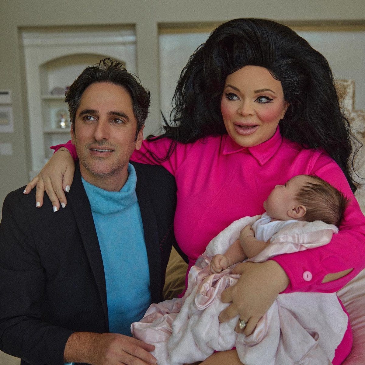 Pop Crave on X: "Trisha Paytas, husband Moses Hacmon, and daughter Malibu  Barbie dress as Elvis, Priscilla, and Lisa Marie Presley for Halloween.  https://t.co/HwCRYgbFc3" / X
