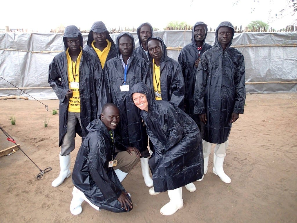 Stephanie and her team from the International Rescue Committee.