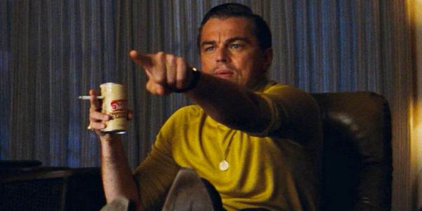 Leo Pointing In 'Once Upon A Time In Hollywood' Is Now A Meme Leo Pointing In 'Once Upon A Time In Hollywood' Is Now A Meme