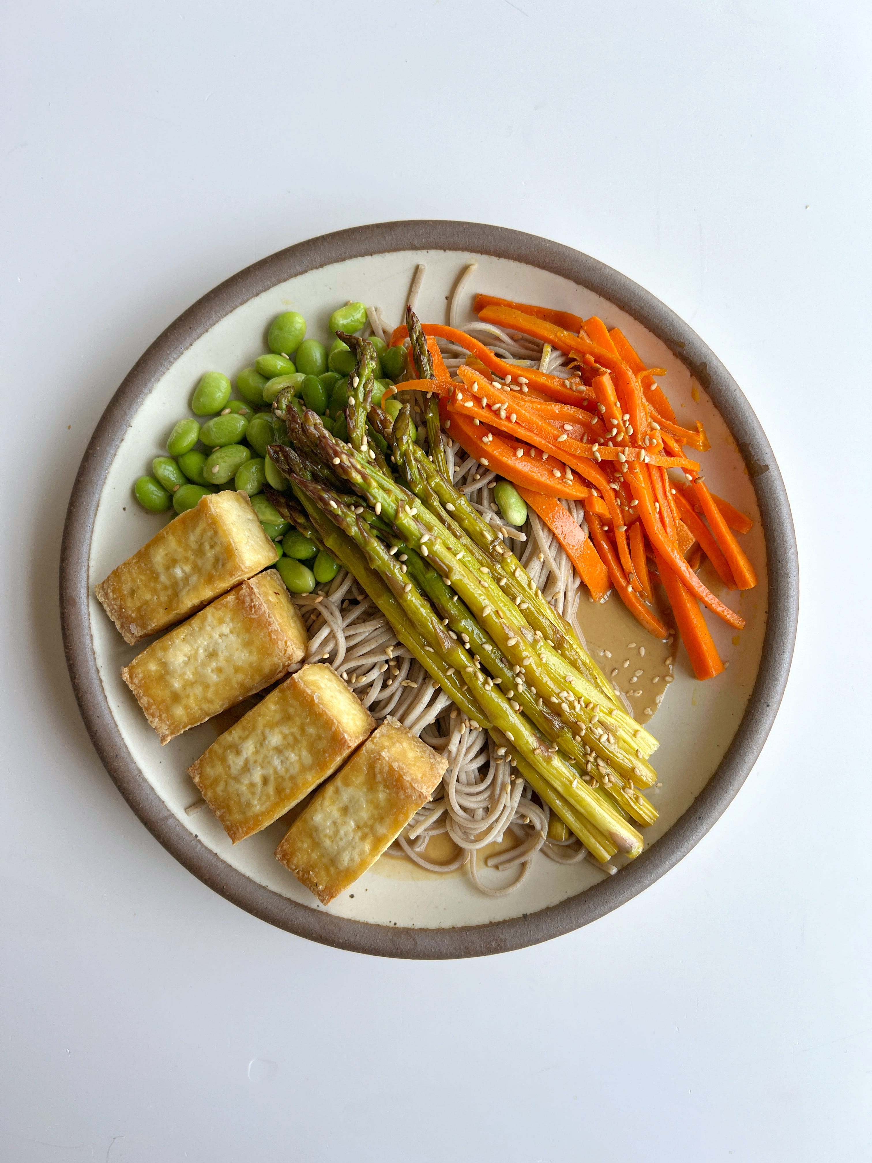 SOBA NOODLES WITH MISO SESAME SAUCE - by Tiffany Bach