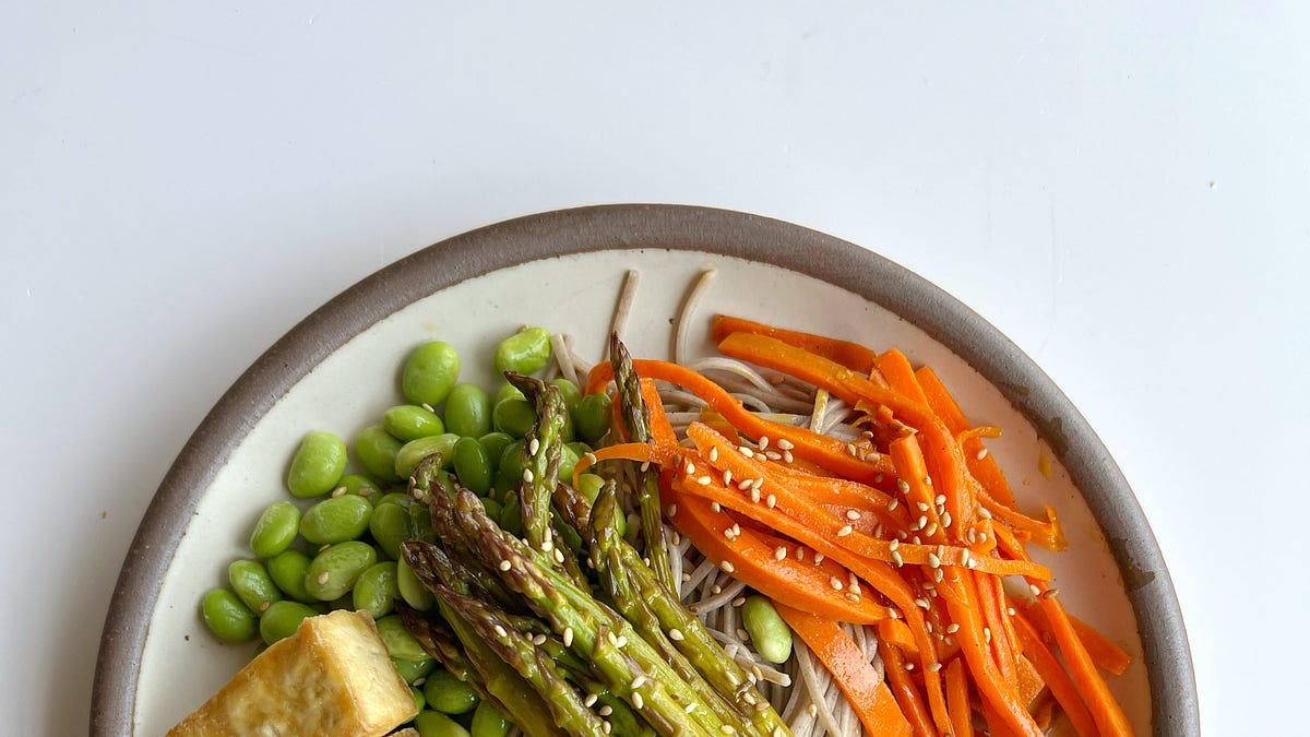 SOBA NOODLES WITH MISO SESAME SAUCE - by Tiffany Bach