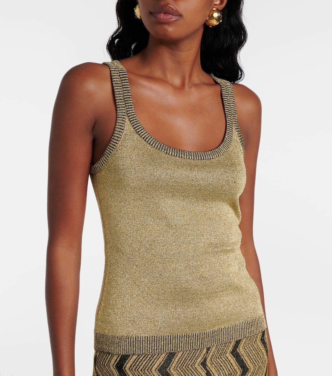 Knitted lamé tank top | Missoni