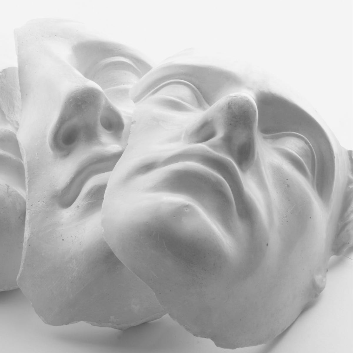Two gypsim faces
