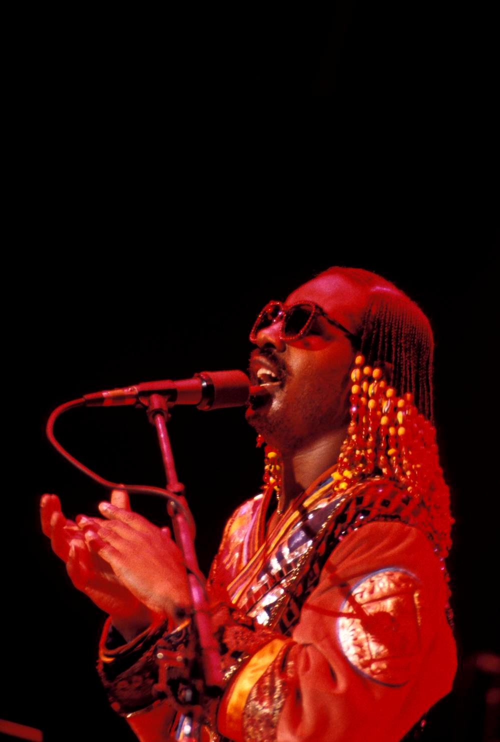 Stevie Wonder red light performing Hotter than July tour Stevie Wonder red light performing Hotter than July tour