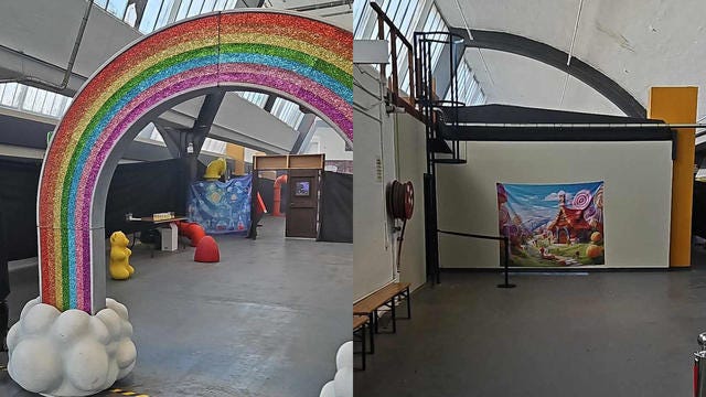 A Willy Wonka "immersive experience" turned out to be a partially decorated  warehouse. Some parents were so angry, they called the police. - CBS News