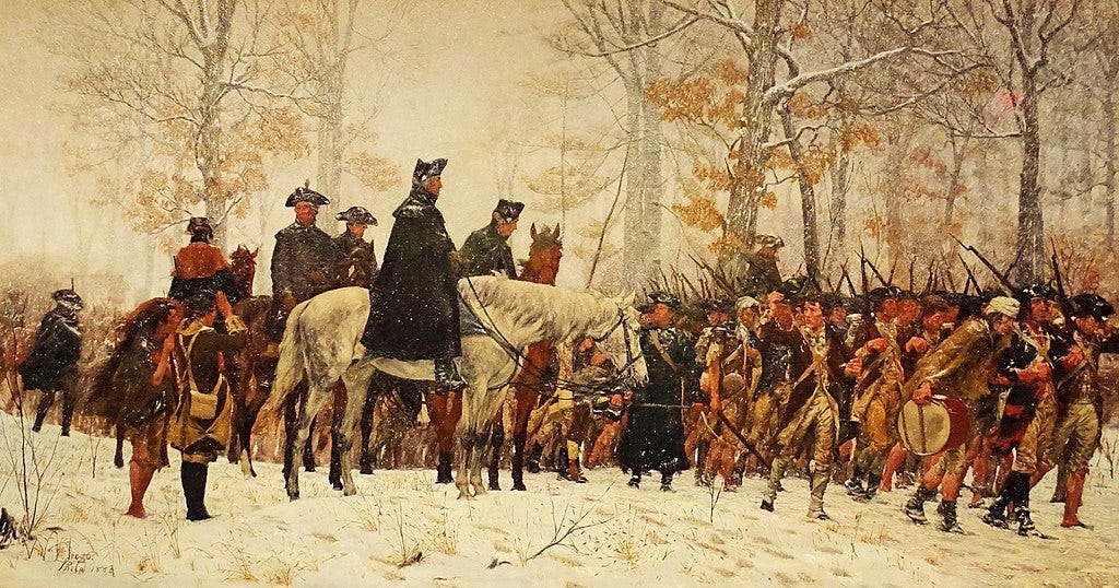 File:The March to Valley Forge, December 19, 1777, by William B. T.  Trego.jpg - Wikimedia Commons