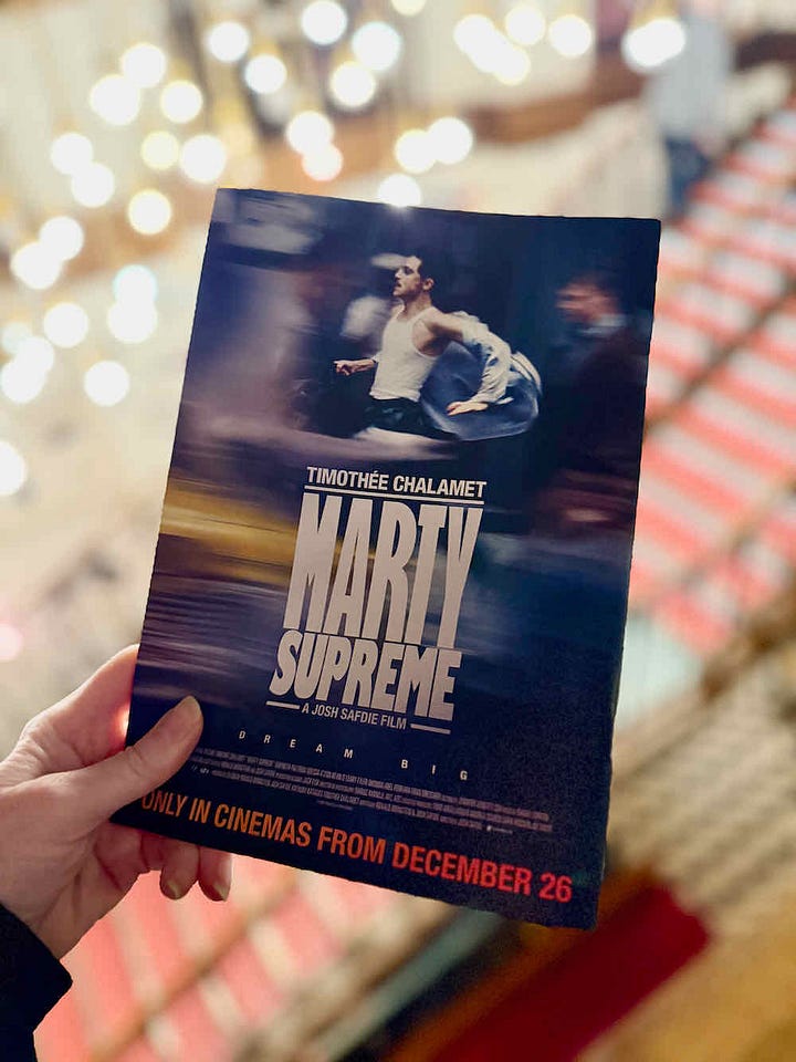 Picturehouse Central, promotional poster for Marty Supreme, Hamnet, No Other Choice