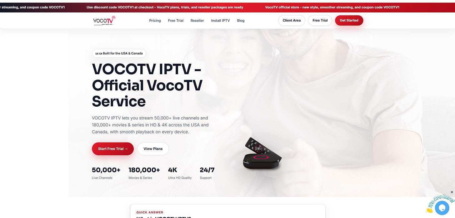 VocoTV website reference screenshot
