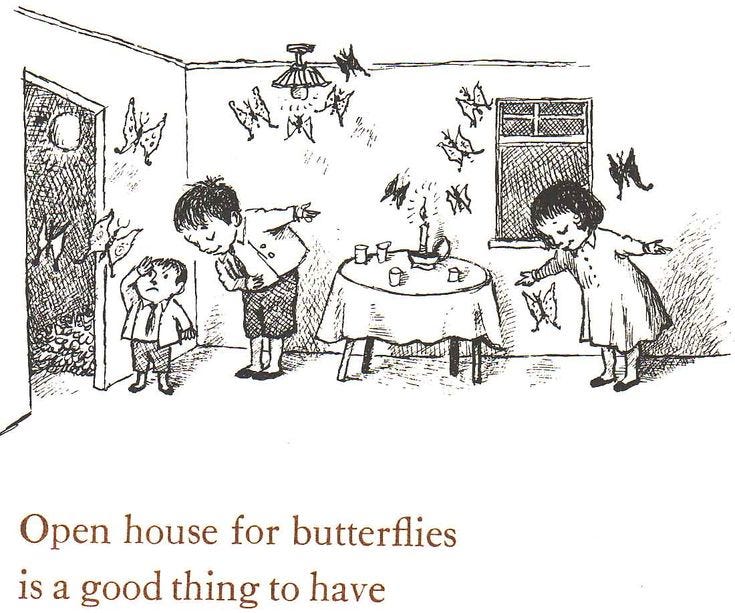 This may contain: an open house for butterflies is a good thing to have in the kitchen with children