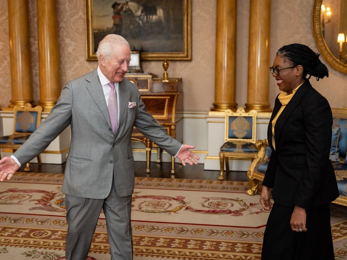 King welcomes Tory leader Kemi Badenoch to palace in revival of royal  convention | The Independent