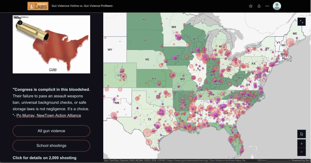 Mapping 2,000 gun violence incidents and the politicians who get the most Gun Lobby donations Mapping 2,000 gun violence incidents and the politicians who get the most Gun Lobby donations