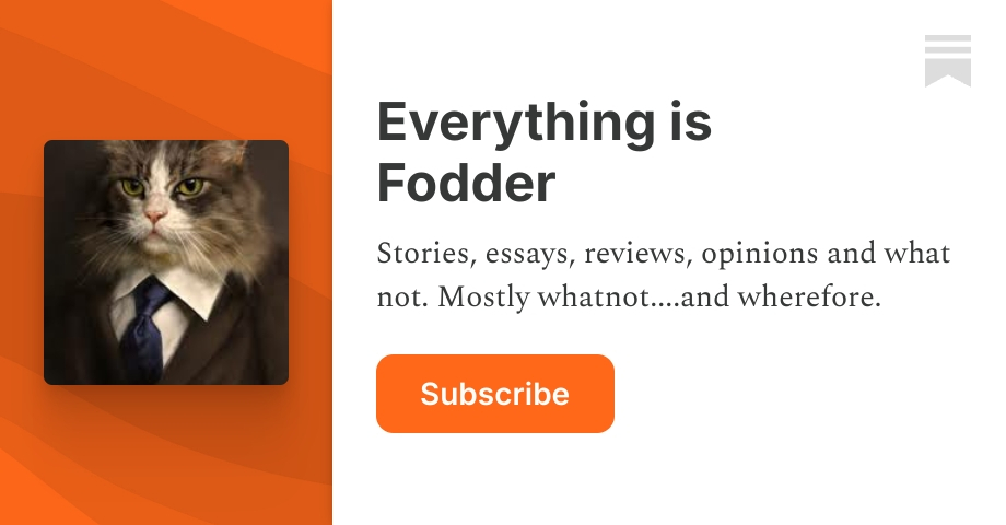 Everything is Fodder | Tom Hoover | Substack