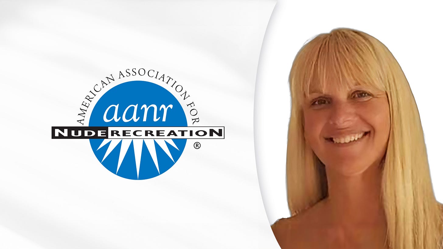Linda Weber, incumbent AANR president, smiling against a light background. The AANR logo appears to the left.