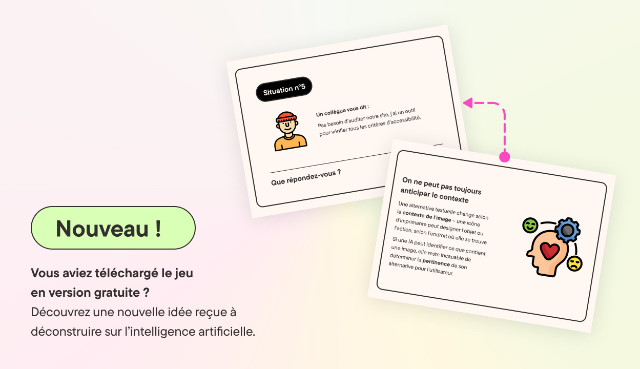 Nouveau ! Vous aviez téléchargé le jeu en version gratuite ? Découvrez une nouvelle idée reçue à déconstruire sur l'intelligence artificielle
