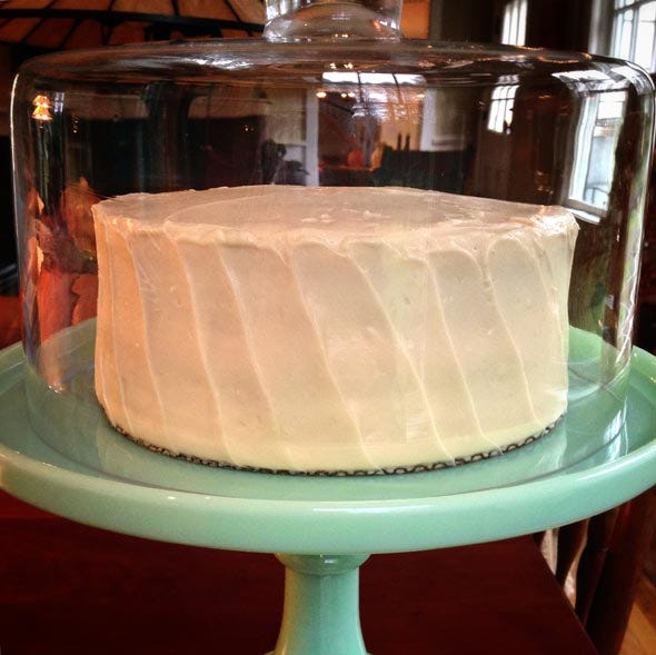 Pumpkin Cake with Maple Cream-Cheese Frosting