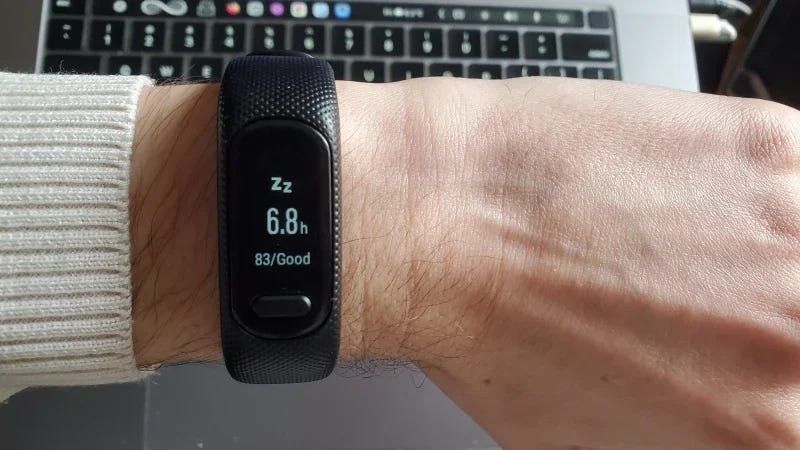 83 sleep score under 7 hours of sleep - not bad!