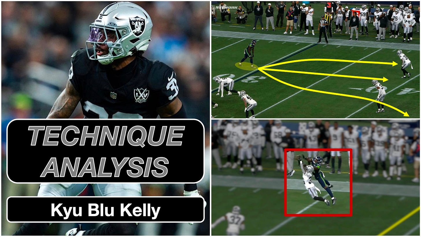 Film Study: Breaking Down Raiders CB Kyu Blu Kelly's Elite Coverage Technique