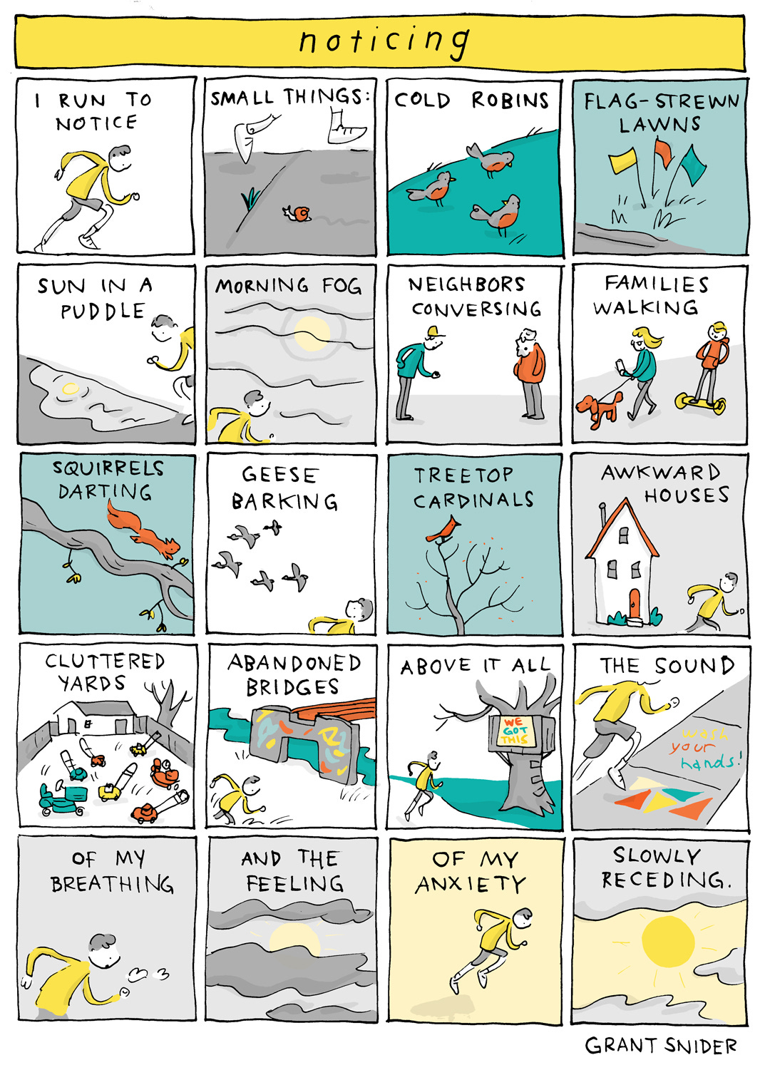 Why I Run - by Grant Snider - Incidental Comics