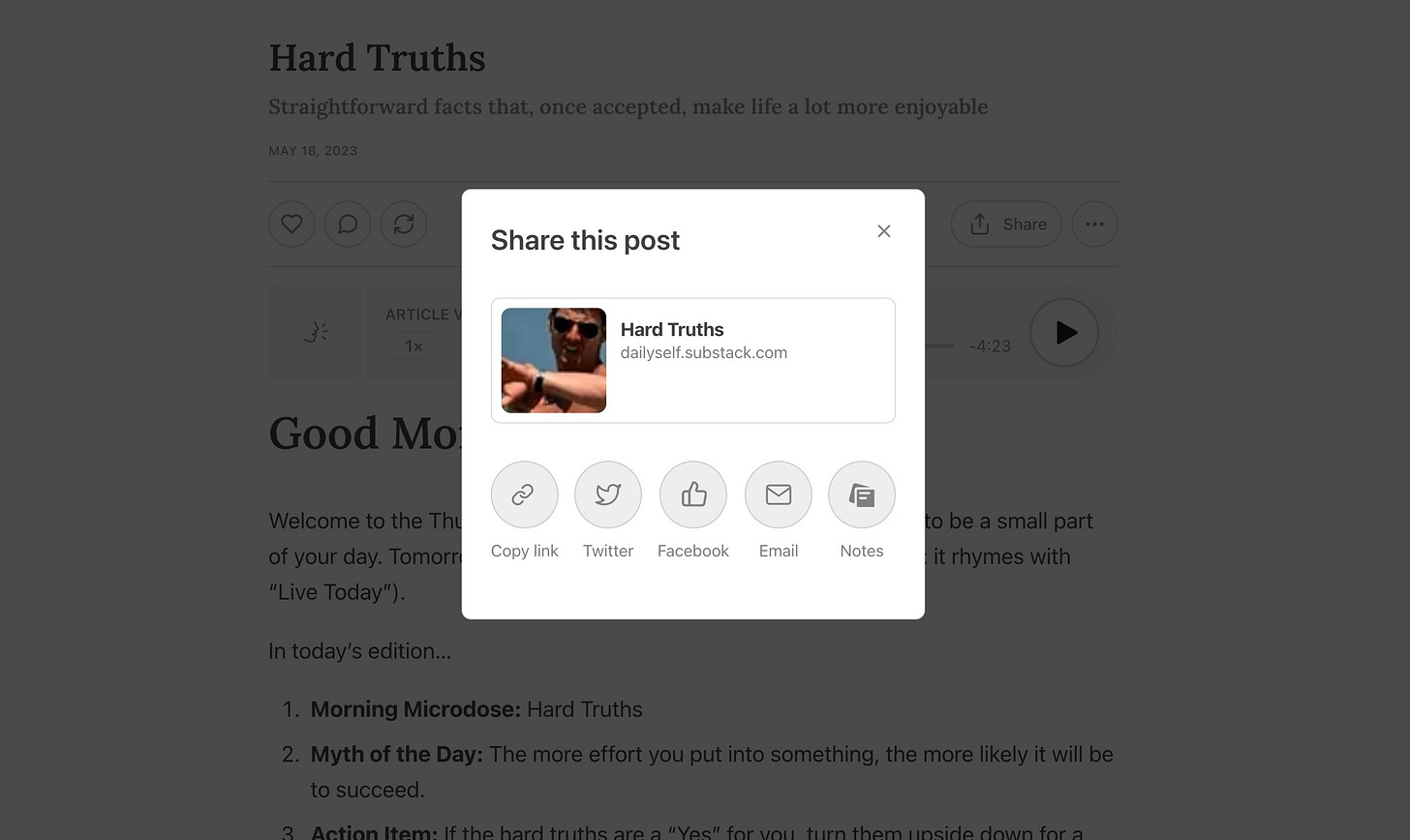 Choose a way to share