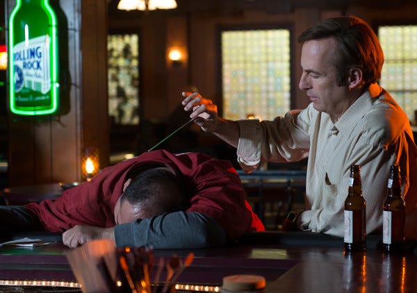 jimmy with drunk friend on better call saul marco 110 2015 jimmy with drunk friend on better call saul marco 110 2015