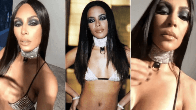 kim kardashian offends with aaliyah halloween costume kim kardashian offends with aaliyah halloween costume