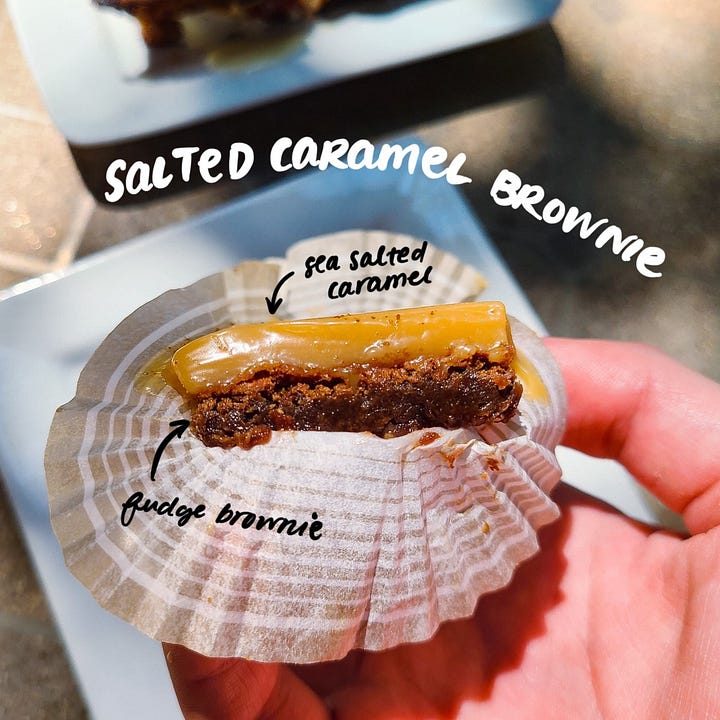 Amelie's French Bakery and Cafe Salted Caramel Brownie