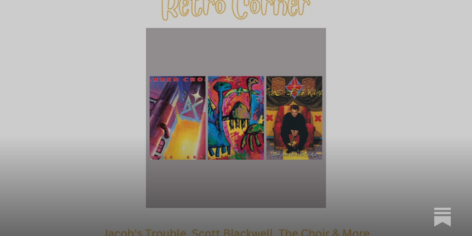 Jacob's Trouble, Scott Blackwell, The Choir & More