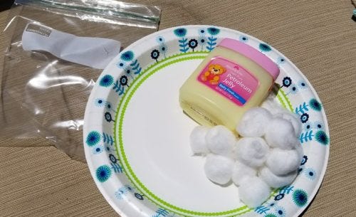 fire starter, petroleum jelly, Vaseline, cotton balls, survival fire starter, petroleum jelly, Vaseline, cotton balls, survival