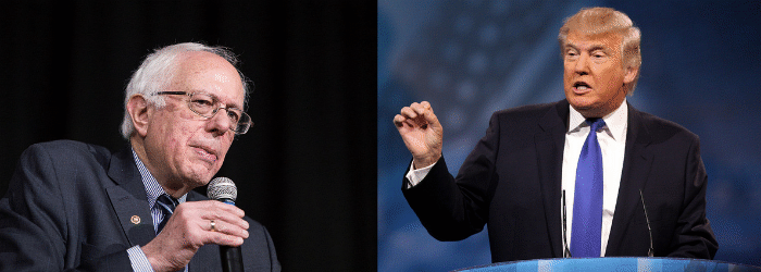 Photos of Bernie Sanders and Donald Trump Photos of Bernie Sanders and Donald Trump