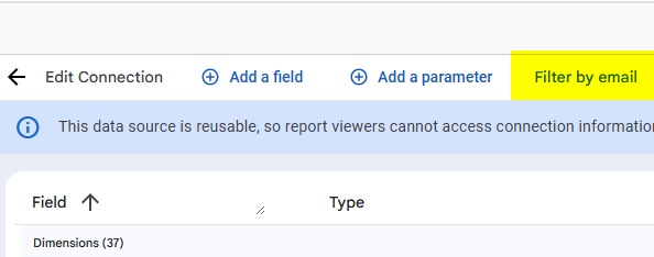 How to filter data by e-mail in Looker Studio Filter by email How to filter data by e-mail in Looker Studio Filter by email
