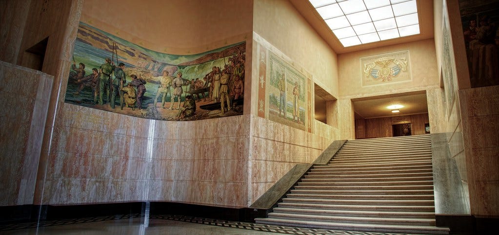 Stairwell to the Oregon State House of Representatives