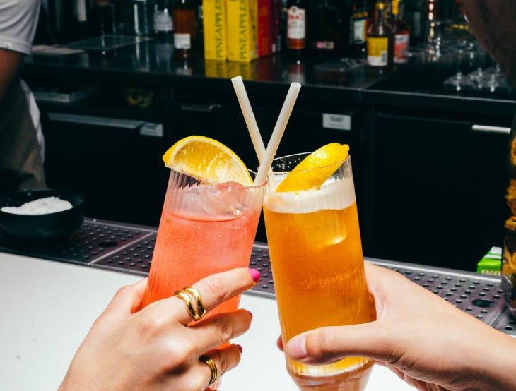 Two cocktails Two cocktails