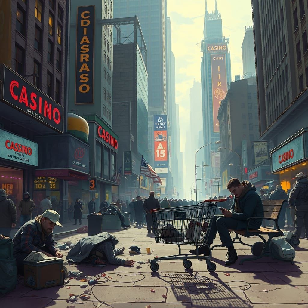 Créez une œuvre d'art dans le style de john berkey représentant une scène de rue à Wall Street où les personnages sont p...