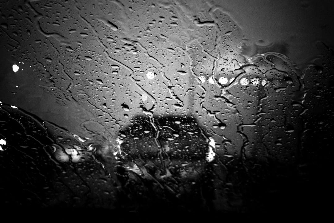 water droplets on glass window