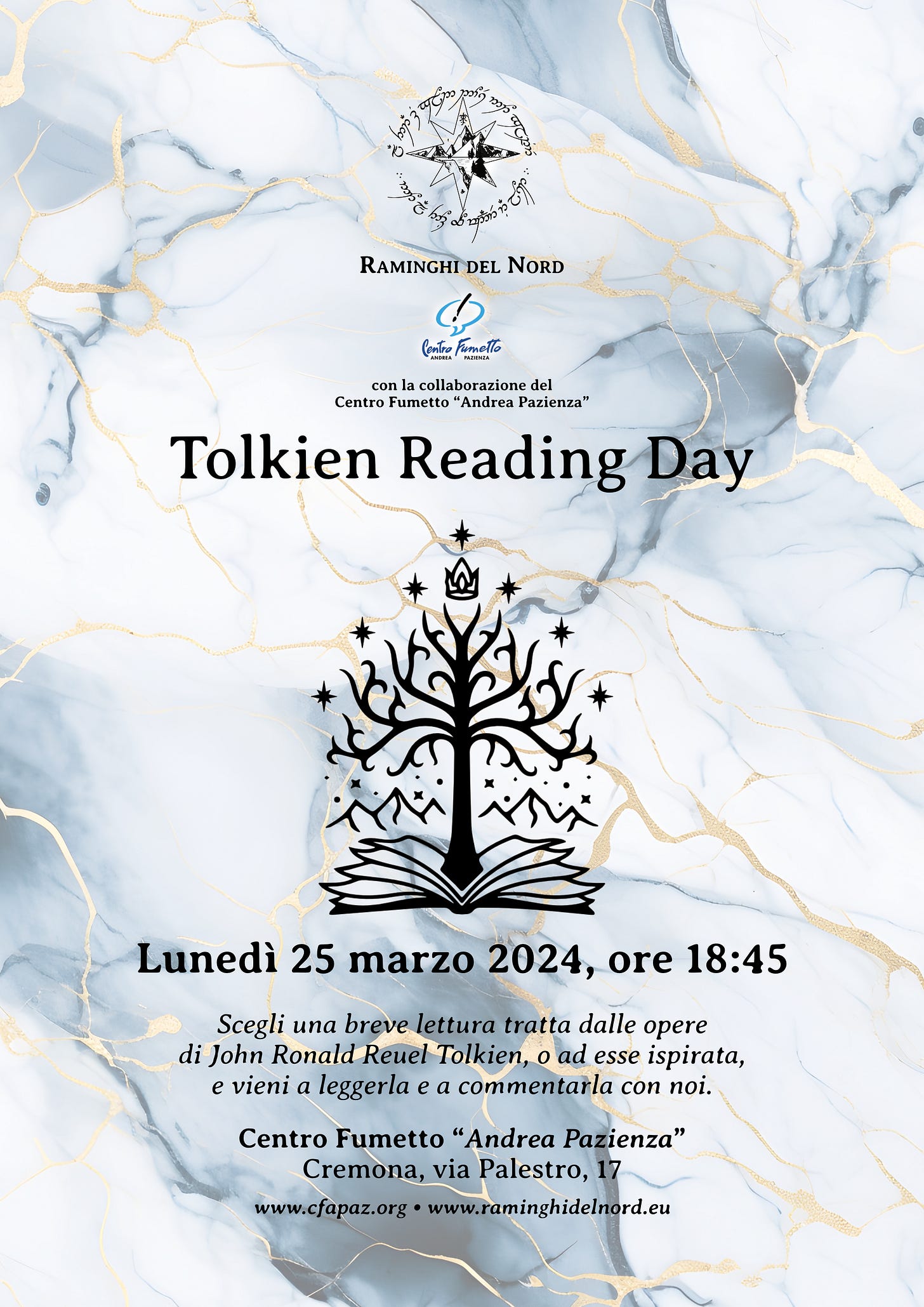 Locandina del Tolkien Reading Day 2024. Locandina del Tolkien Reading Day 2024.