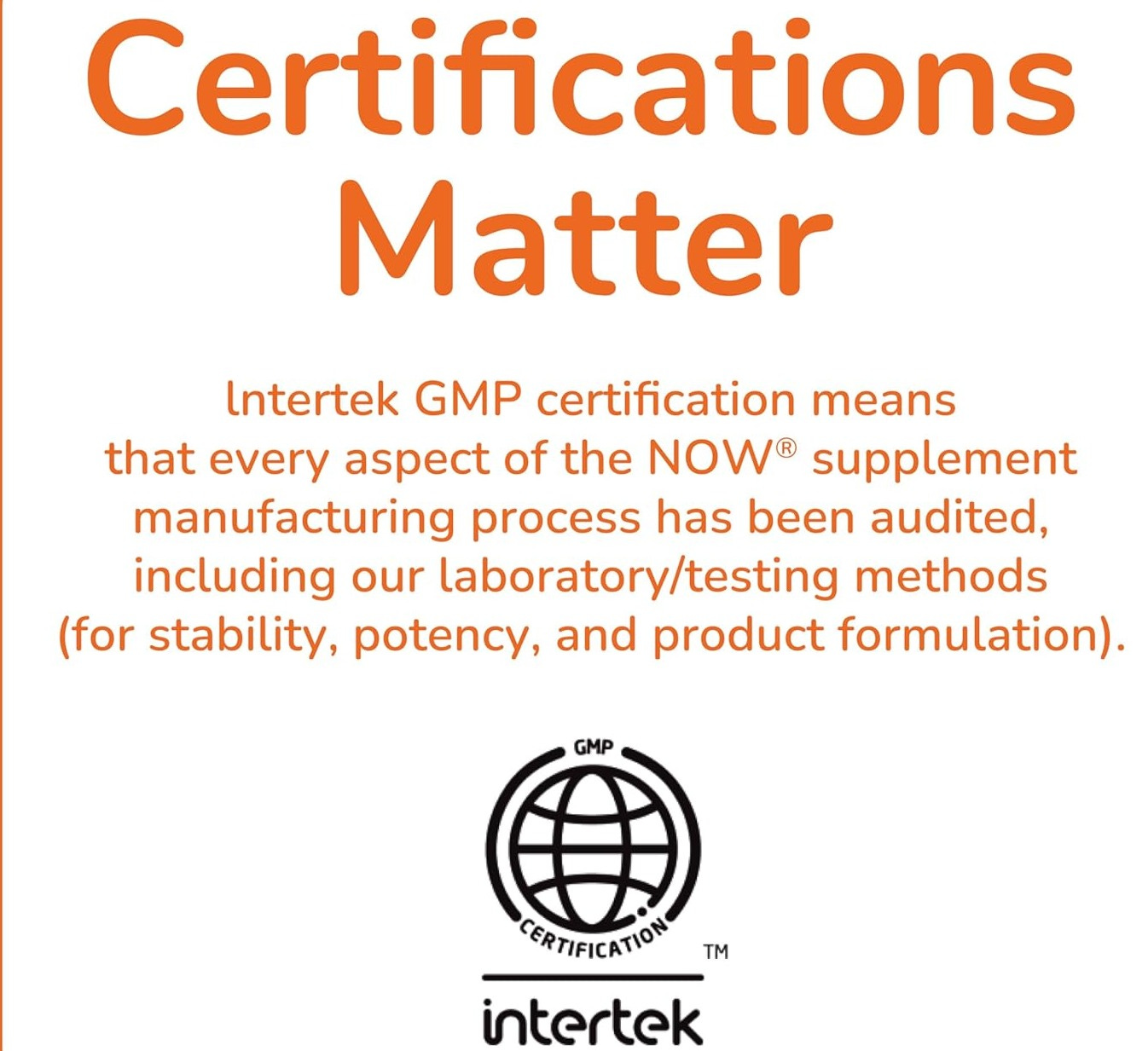 Sample from Now Herbs showing propert herb testing. Sample from Now Herbs showing propert herb testing.