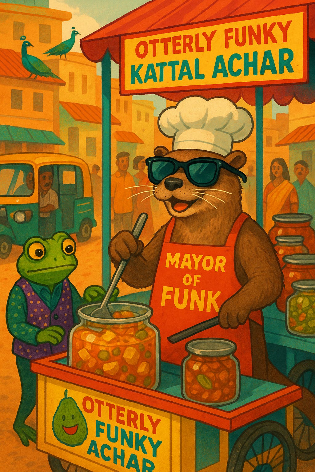 Otterly Funky Pickles in Market
