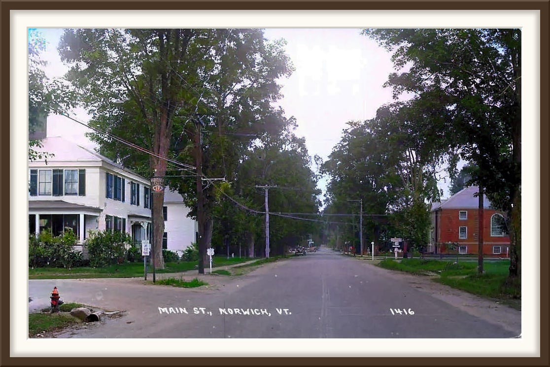 Main Street, Norwich, looking north from Elm Street, 1949 Main Street, Norwich, looking north from Elm Street, 1949