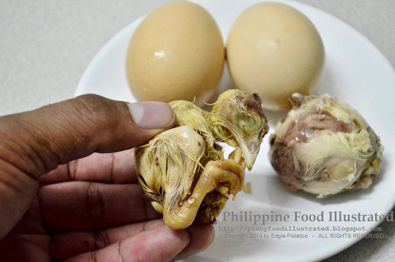 Philippine Food Illustrated: balot itlog manok
