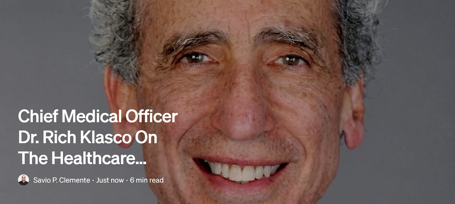 Authority Magazine interview with Chief Medical Officer Dr. Rich Klasco discussing the healthcare leadership operating system, clinician-level analytics, and reducing healthcare waste Authority Magazine interview with Chief Medical Officer Dr. Rich Klasco discussing the healthcare leadership operating system, clinician-level analytics, and reducing healthcare waste
