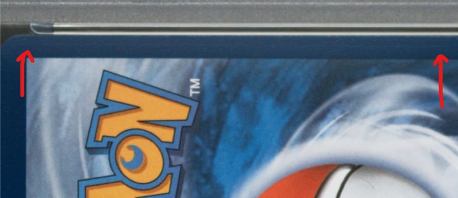 Faint print line on Mega Charizard X EX PSA 10. Faint print line on Mega Charizard X EX PSA 10.