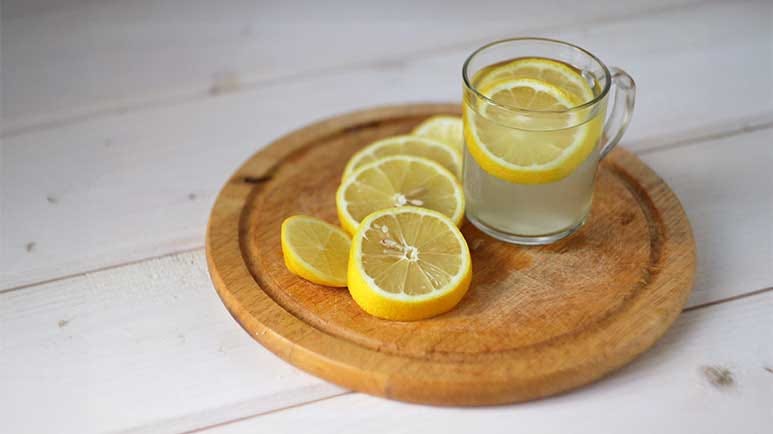 hot lemon water