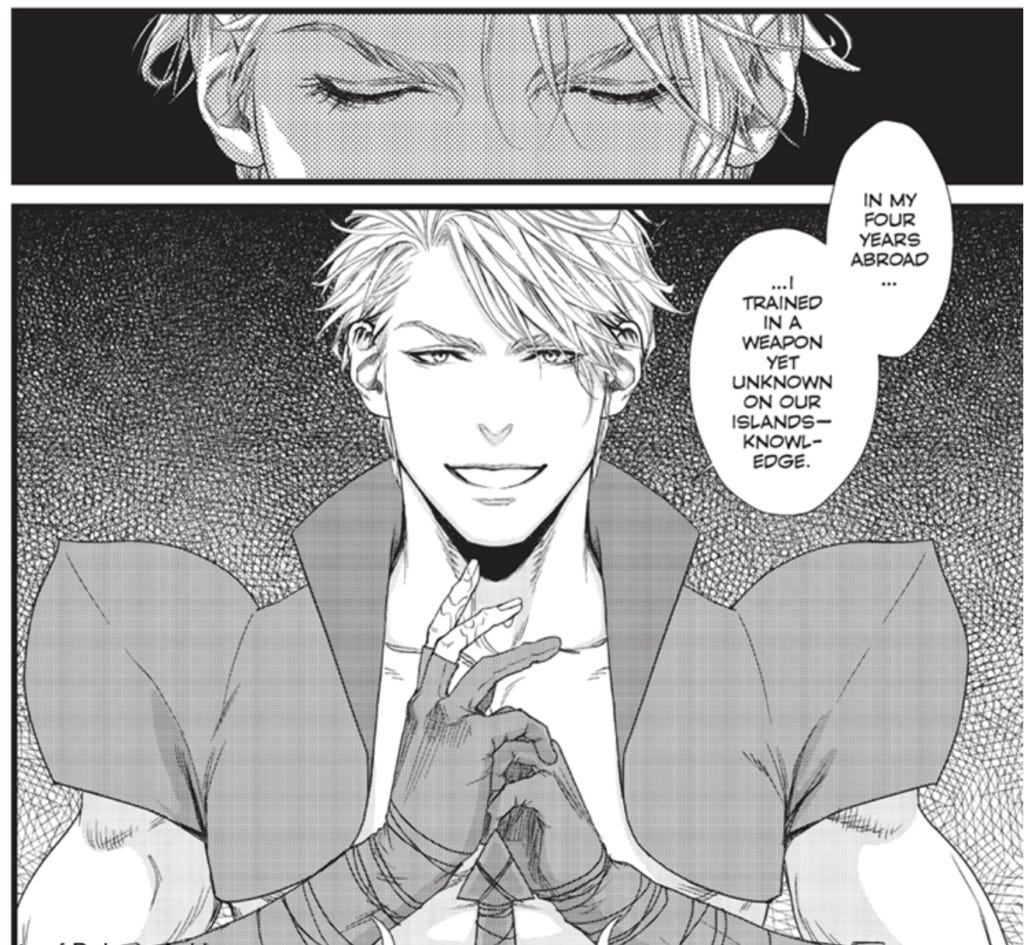 Harto in his battle armor from Dick Fight Island vol. 1