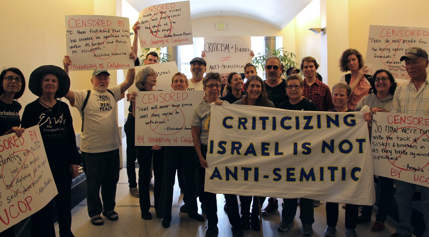 UC Regents and the State Department Definition of Antisemitism - JVP