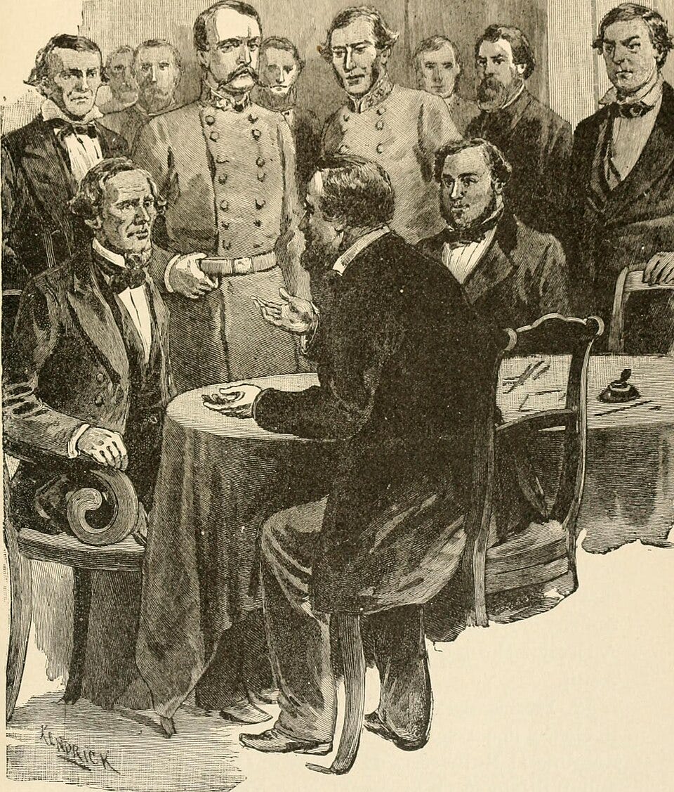 Last Meeting of the Confederate Cabinet in Washington, Georgia.