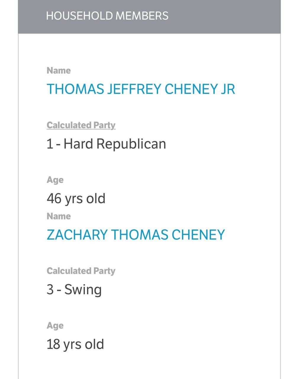 And, here is confirmation of his age.